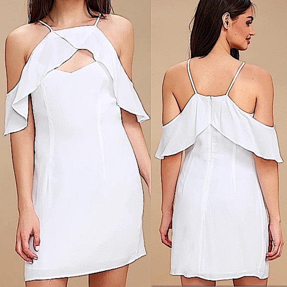 BB Dakota Kaless White Off The Shoulder Sunmer Dress